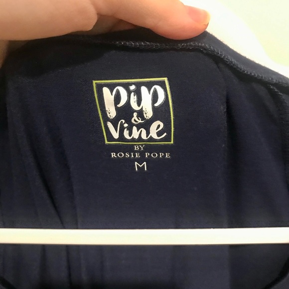 Pip & Vine Maternity Navy Tee, Medium - Picture 2 of 4
